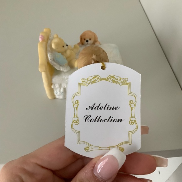 Vintage ADELINE COLLECTION Ceramic Praying Boy & Girl Kneeling Figurines X2 NEW - Picture 8 of 15